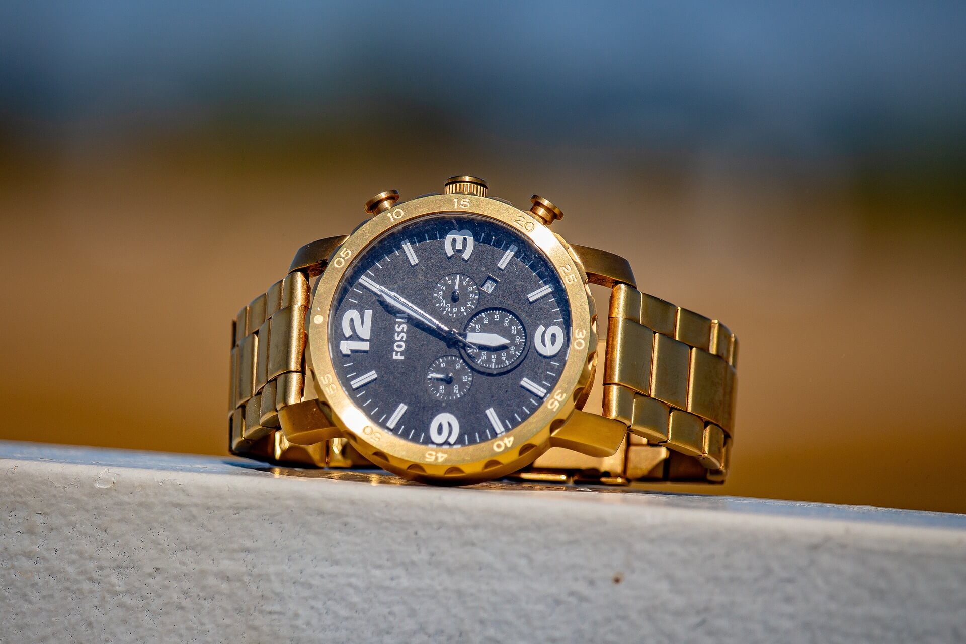 Gouden Fossil Horloge - Juwelier Jos