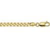 Geelgouden armband geslepen gourmette 4,3 mm extra breed